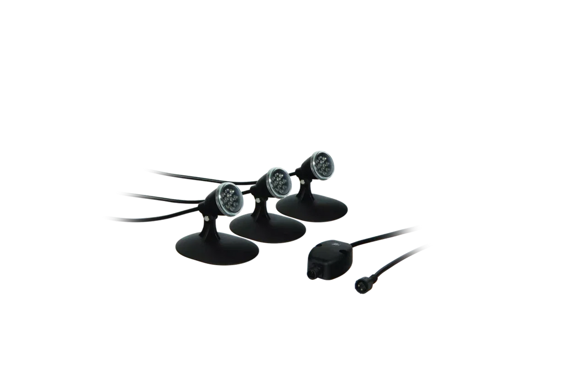 Atlantic Water Gardens: Triple Pond Light Kit | Warm White or Color Changing