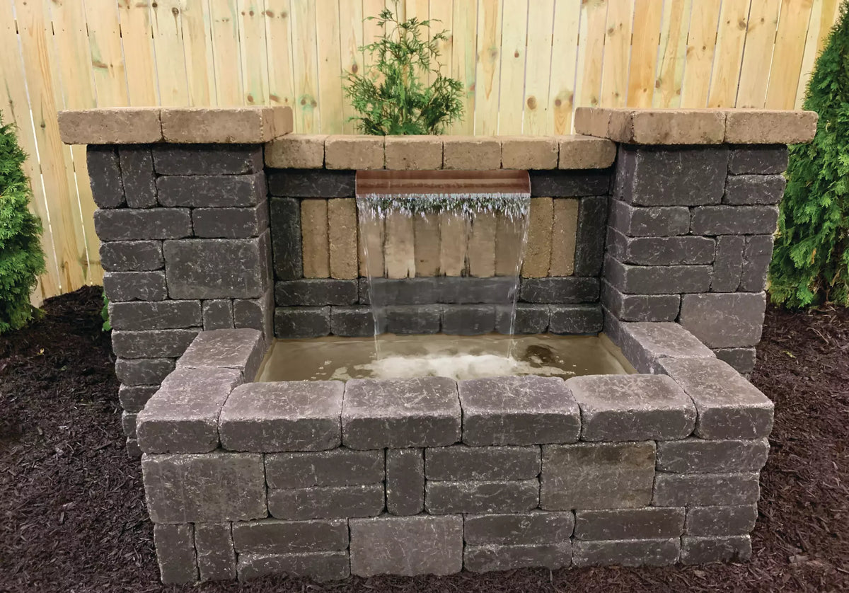 Atlantic Water Gardens: 24" Copper Spillway Bundle | Black, Grey & Tan