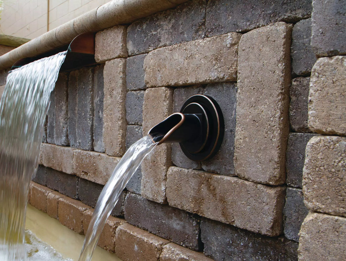 Atlantic Water Gardens: Wall Spout - Ravenna - Bronze