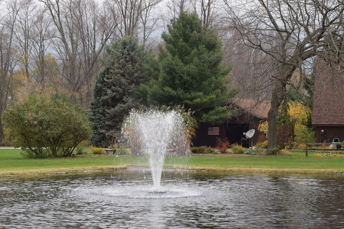 EasyPro: 24" Floating Fountain Head w/ Narrow Umbrella Nozzle - Black Float Cover