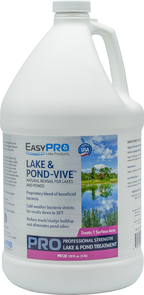 EasyPro: Pond-Vive L - Gallon of Lake and Pond Bacteria