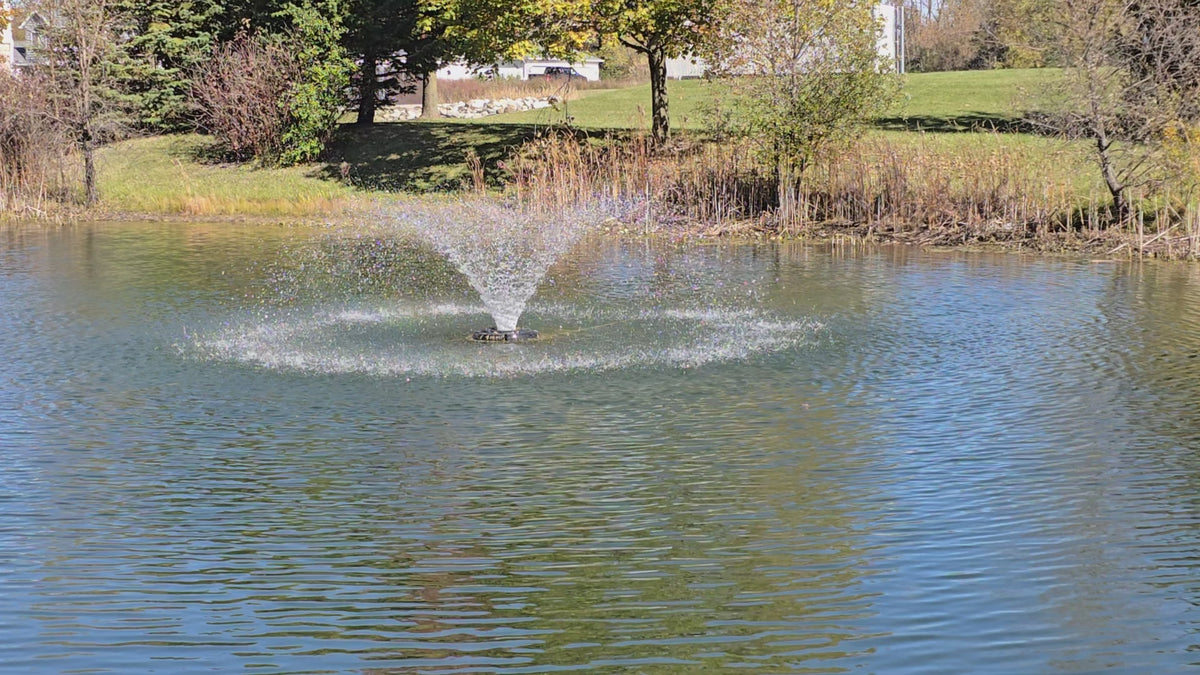 2400VFX100 Aerating Fountain. pond fountain aerator. floating pond fountain