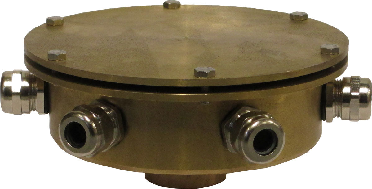 EasyPro: Bronze Underwater Junction Box - ports with 1" bottom inlet