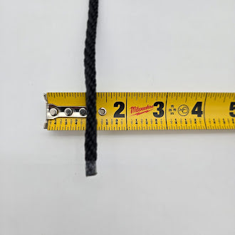 Superior Pond: Black Nylon Rope | Replacement Mooring Lines | Anchor Rope | 1/4in & 5/16in Thickness