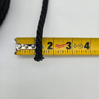 Superior Pond: Black Nylon Rope | Replacement Mooring Lines | Anchor Rope | 1/4in & 5/16in Thickness