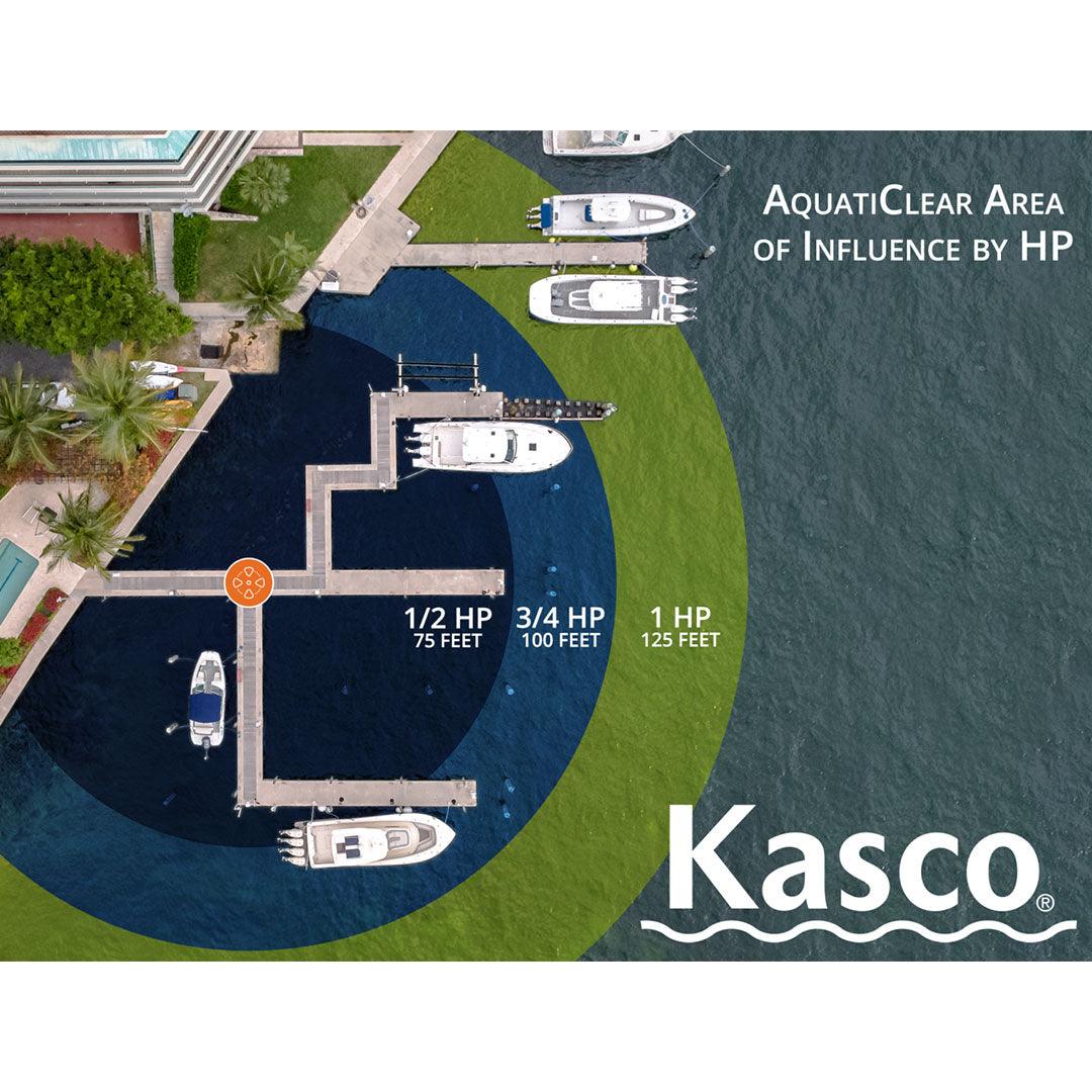 Kasco Marine: 240V | Aquaticlear | 1/2, 3/4, 1 HP | Water Circulator - Midwest Ponds