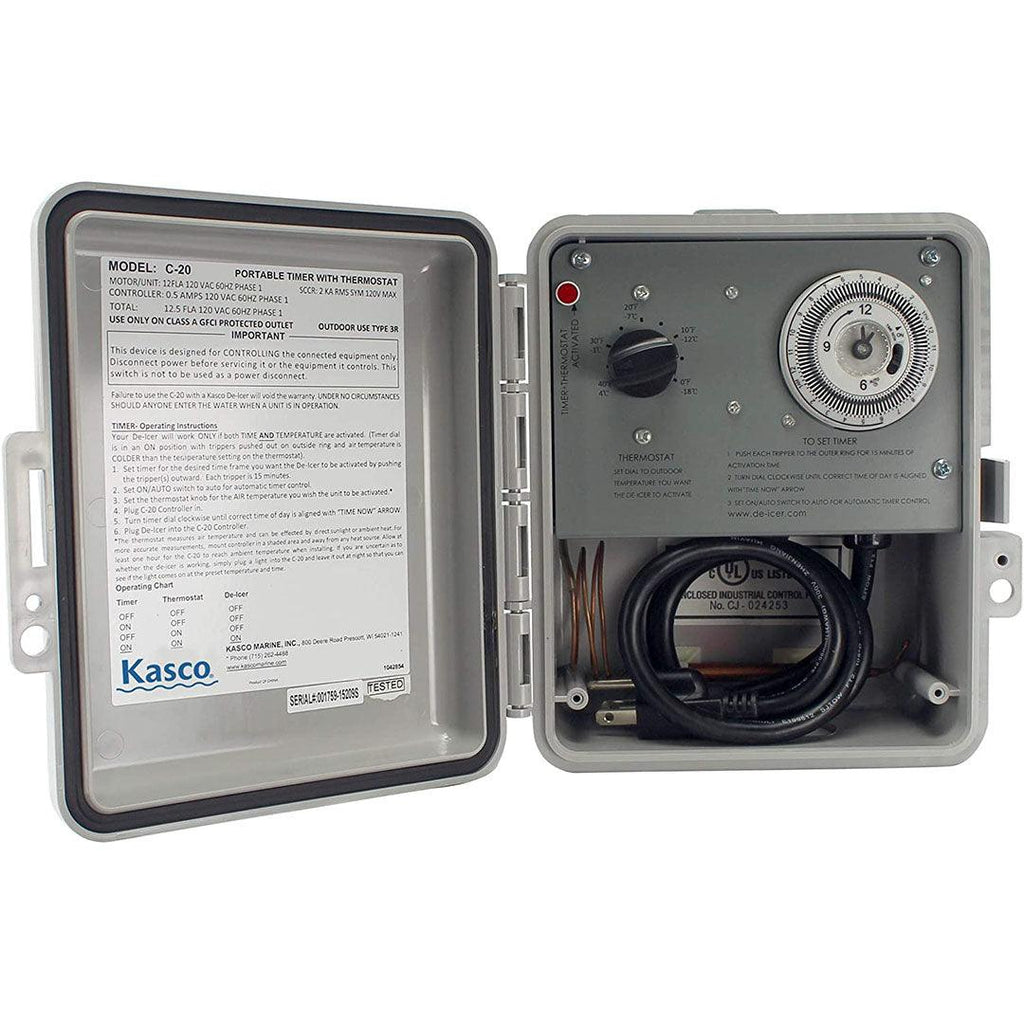 Kasco Marine: 120V | Deicer Controllers | Temperature and Temperature & Timer Switches for Deicer - Midwest Ponds