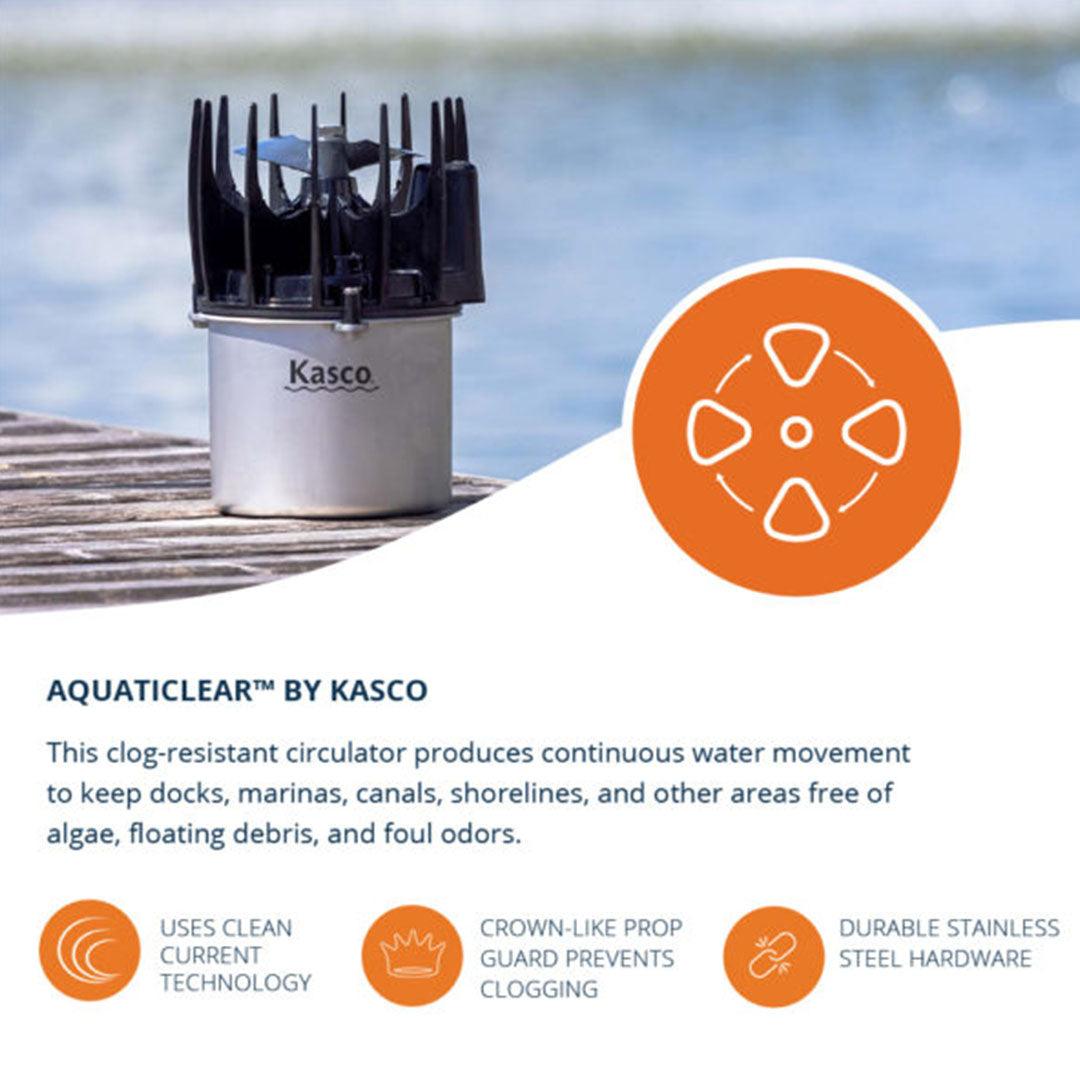 Kasco Marine: 240V | Aquaticlear | 1/2, 3/4, 1 HP | Water Circulator - Midwest Ponds