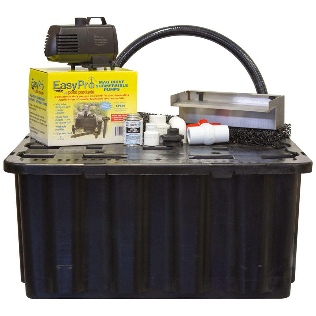 Easy Pro: Vianti Falls Extended Lip Spillway Kit | Available in 3 Sizes and Colors | Blue Light | Red Light - Midwest Ponds