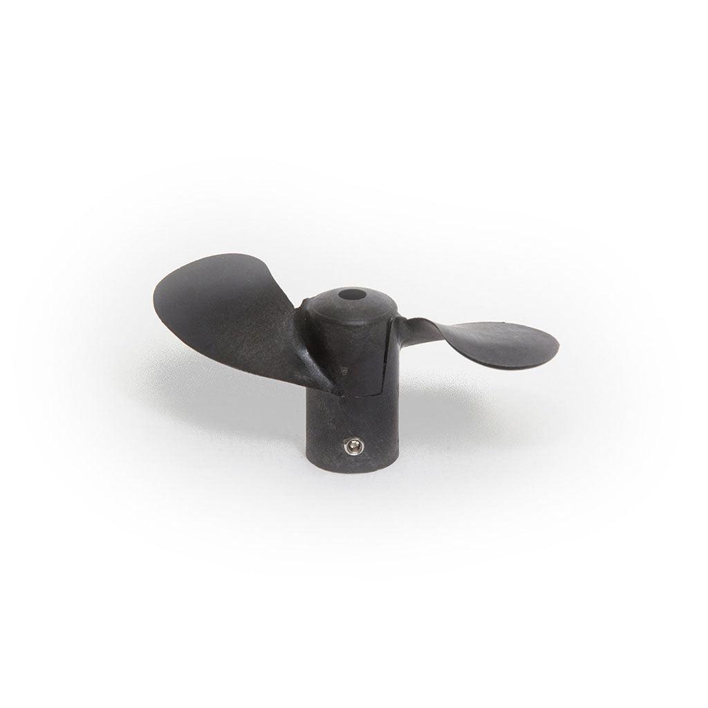 A black replacement propeller for Scott Aerator Aquasweep and Deicer units.