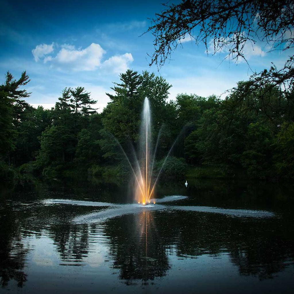 Scott Aerator: NightGlo White LED Fountain Light Kit | 2 or 4 bulb | No Fountain Included | For Scott Aerator Units Only - Midwest Ponds
