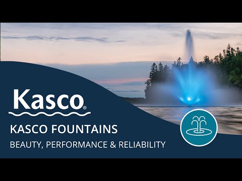 Kasco Marine Fountain Video: pond fountain, large pond fountains, pond aerator, decorative fountains, water fountain for ponds