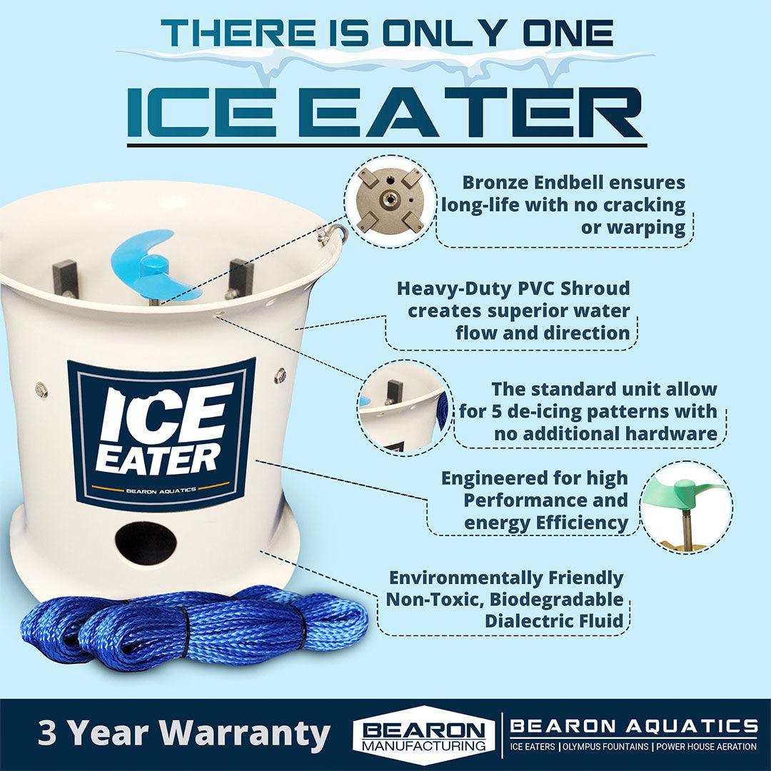 Bearon Aquatics: 230V | Ice Eater | 1/4HP | 1/2HP | 3/4HP | 1HP - Midwest Ponds